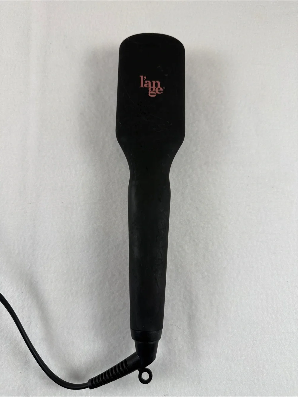 Lange Black and Rose Gold Heated Straightening Brush